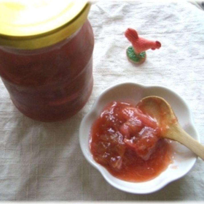 レンジでかんたんルバーブジャム レシピ 作り方 By Racss13 楽天レシピ